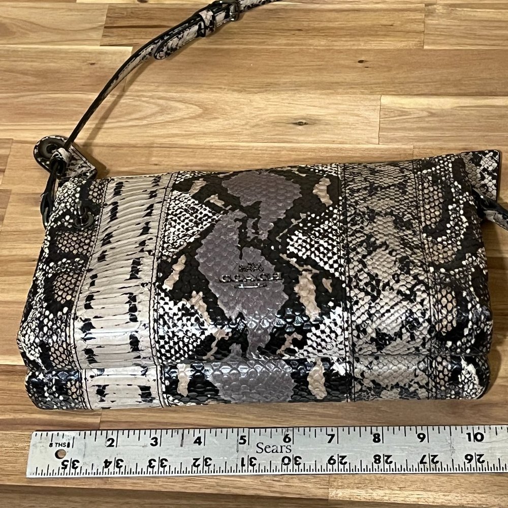 Coach Crossbody Embossed Reptile Bag